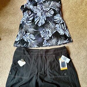 ZeroXposur Swim tankini and shorts